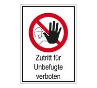 Eichner Panneau d'interdiction Eichner Accès interdit aux personnes non autorisées 14,8 cm Quantité:1
