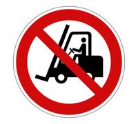 Eichner Panneau d'interdiction Eichner Interdit aux chariots de manutention Alu Quantité:1