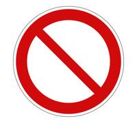 Eichner Panneau d'interdiction Eichner Panneau d'interdiction générale PVC Quantité:1