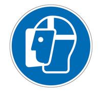 Eichner Panneau d'obligation d'utiliser une protection faciale Eichner 20 cm Alu Quantité:1
