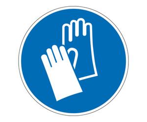 Eichner Panneau d'obligqtion de se protéger les mains Eichner 20 cm Alu Quantité:1