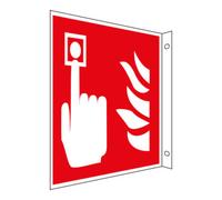 Eichner Panneau drapeau de protection incendie Eichner Détecteur d'incendie, alu Quantité:1