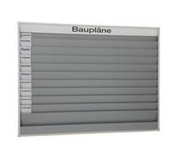 Eichner Planificateur d'atelier Eichner A4 pour plans de construction 10 rails Quantité:1