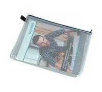Eichner Pochette avec fermeture Eichner L240xL340mm avec fermeture éclair bleu Quantité:10