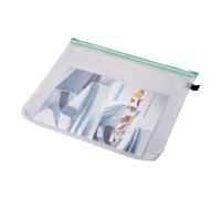 Eichner Pochette en plastique Eichner B4 en plastique, fermeture à glissière verte 380 x 285 mm Quantité:10