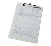 Eichner Porte-bloc Eichner A4, blanc, format 232x338 mm + pince à bloc et œillet de fixation Quantité:12
