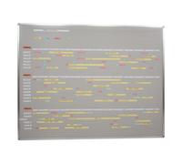 Eichner Tableau VISIPLAN Eichner sans quadrillage, 73 rails 160 x 130 cm Quantité:1