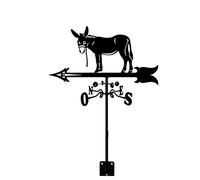 EICOFF Girouette âne, décoration girouette, kit d'indicateurs de Direction du Vent Support en métal pour pelouse de Jardin extérieur girouette pour Cour de Jardin extérieur