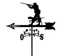EICOFF Girouette de décoration, Chasseur de Toit de girouette, Tige de Montage de Toit de girouette de Ferme, indicateur de Direction du Vent Support en métal extérieur Outils de Mesure professionn