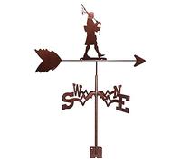 EICOFF Girouette décorative en Forme de Cornemuse écossaise Modèle de Sculpture de girouette Modèle de girouette Maison de Campagne Indicateur de Direction Herbe Source-Jardin Pelouse Ornement de t