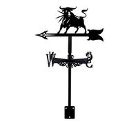 EICOFF Girouette décorative, girouette en métal girouette de Corrida espagnole avec Installation sur Le Toit indicateur de Direction du Vent scène de Ferme Jardin Art déco Accessoires avec revêteme