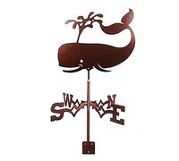 EICOFF Girouette, girouette, Baleine Ferme girouette Tige de Montage sur Le Toit, girouette indicateur de Direction du Vent Support en métal extérieur girouette Professionnel Outil de Mesure pour j
