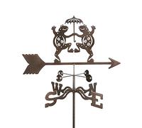 EICOFF Girouette, Grenouille Danse Girouette en Acier Inoxydable Indicateur de Direction Soufflé par Le Vent pour Toit Extérieur Ferme Cour Montage Cour Décor