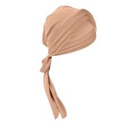 Eid Al Fitr, bandeau pour femme, couleur unie, triple queue longue, bandeau musulman, peut être noué derrière le chapeau, vêtements de tennis pour femme (kaki, taille unique)