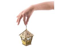 Eid LED LED | Ornement de lanterne de maison décorative en bois | Lampe lumineuse à LED pour décorations de salon islamique du islamique décor du salon
