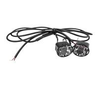 EIDASH Clignotant De Moto Clignotants 2 X Rétroviseur Lumière Phare Indicateurs Rouge Bleu Stroboscopique Accessoires Moto Scooter Vélo Électrique