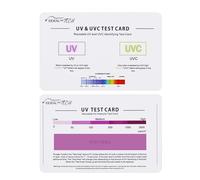 EIDEAL™ | Carte de test UV et UVC et carte de test d'intensité UV | Carte de test UV 3 en 1 | Carte d'identification de la lumière UVA et UVC | Spot UV et carte de lecture d'intensité LED |