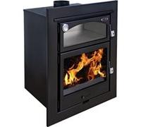 Eider Biomasa Poêle à bois - 10,2 kW - modèle INSERT ASTON - jusqu'à 225 m³ - H.97 x l.73,5 x P.50 cm - Classe énergétique A