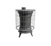 Eider Biomasa Poêle à bois - modèle Rustica Exteriores - 8,53 kW - jusqu'à 190 m³ - H.68 x l.52 x P.41 cm - Classe énergétique A