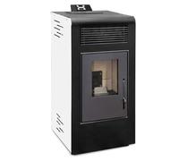 EIDER BIOMASA Poêle à granulés ALFA 12,83 kW - Capacité 15 kg - Efficace et silencieux - Double chambre avec système en verre propre - Fonctionnement automatique - Chauffage optimal pour 240 m3 -