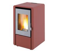 EIDER BIOMASA Poêle à granulés PETIT 6,5 kW - Poêle à granulés basse consommation - Capacité réservoir 13 kg - Double chambre - Système verre propre - Automatique - Surf chauffage 110 m3 - Couleur