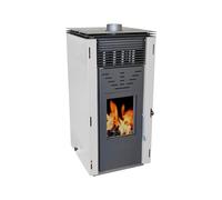 EIDER BIOMASA - Poêle à granulés ZERO R.E.M. 11Kw VENTILÉ - Efficacité énergétique - Capacité 15kg - Autonome (sans prise) - Double chambre - Verre propre - Contrôle automatique - Couvre 200m3