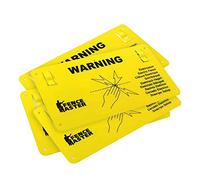 Eider Lot de 5 Panneaux d'avertissement pour clôture électrique - avec Clips de Fixation - International avec 9 Langues - Imprimé des Deux côtés