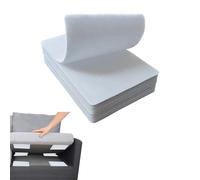 Eidoct Grand coussin antidérapant avec ruban adhésif puissant pour réduire le glissement du coussin de canapé, garder le matelas bien rangé (15 x 10 cm, blanc) (16)