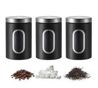 Eidoct Lot de 3 boîtes de cuisine en acier inoxydable