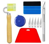Eieenotee 10 Pièces Kit D'Outils de Lissage de Papier Peint Kit de Papier Peint Kit de Pâte à Papier Peint Kit de Réparation de Film de Voiture Plug Edge Couture Ensemble de Grattoirs de Bord