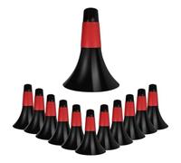 Eieenotee 12 Cônes D'Entraînement Sportif 9 Pouces Agility Plastique Cônes de Marquage de Patinage pour Enfants Football Basketball Entraînement Rouge
