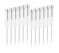 Eieenotee 12 Pièces Tournevis de Poche Haut et Clip Tournevis à Lame Plate pour Outils de Réparation D'Électricien Mécanique, 5,2 Pouces, Installation Facile et Facile à Utiliser Blanc