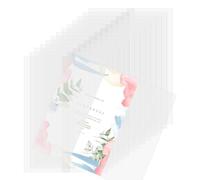 Eieenotee 120 Enveloppes en Vélin pour Invitations 5x7 en Papier Vélin Pré-Plié pour Invitations de Mariage en Papier Translucide
