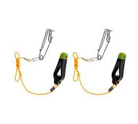 Eieenotee 2 Pcs Plus Line Release, 17 Pouces Downrigger Release Stacker Clip Leader de PêChe avec Clips à la Palangre