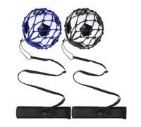 Eieenotee 2 Pièces Aide à L'Entraînement en Solo pour de Coup de Pied de Football Mains, Ceinture Réglable, Filet D'Entraînement pour Ballon de Football