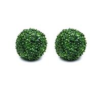 Eieenotee 2 Pièces Plante Topiaire Artificielle Boule Sphères de Jardin Plante Topiaire Décoration Intérieure Extérieure pour Décor D'Arrière-Cour M