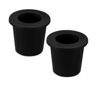 Eieenotee 2 Pièces Trou D'Anneau de Table de Parapluie, Manchon de Prise de Coin de Cône de Parapluie en Silicone Adaptateur de Patio Insert de Trou de Table de Parapluie