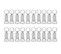 Eieenotee 20PCS Sublimation Blanks Porte-Clés Ouvre-Bouteille en Métal Porte-Clés Vierges Cadeau Sublimation Blanks Porte-Clés pour Votre, Mari, Père