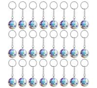 Eieenotee 24 Porte-Clés Boule Disco Miroir en Vrac Mini Porte-Clés Disco des Années 70 Accessoires Disco des Années 1970 pour Fournitures de Fêtes Disco