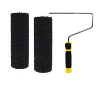 Eieenotee 2pcs 9 "Couvercle à Rouleau à Cloisons Sèches avec 1 PCS Cadre de Peinture Dry Sket Texture Brost, Rouleau de Boue pour Mastic pour Couvrir les Surfaces Murales et Plafond
