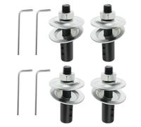 Eieenotee 4 Rallonges D'Arbre pour Meuleuse D'Établi de 8 à 10 mm avec Clé et Rondelle pour Ponceuse Polisseuse