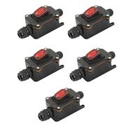 Eieenotee 5 Pièces Interrupteur Étanche Type de Navire Interrupteur 12 V/24 V 30A Résistant à la Pluie à L'Extérieur de la Salle Électrique Boîte D'Ampère Deuxième Vitesse