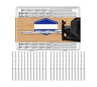 Eieenotee 50 Pièces de Forets de 1/8 Pouces pour le Bois et le Plastique, Pointe de Guidage, Mèches de Coupe de Diamètre, Mèches de Toupie en Bois, à Utiliser avec une Scie à Spirale