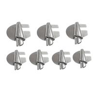 Eieenotee 7 PCS Pied Ourleur Roulé de Couture, Accessoire Universel Professionnel pour Ourlet Roulé, 7 Tailles, Couleur Argent, pour Machine à Coudre