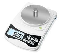 Eieenotee Balance de Laboratoire Numérique, Échelle de Grammes 1000G 0,01GAprécision, Balance Électronique Multifonction de Haute Précision avec Poids 100G