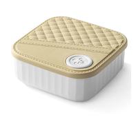 Eieenotee Boîte à Couture Portable, Kit de Fournitures de Couture DIY, avec Fils, Aiguilles, Ciseaux, Règle, Blanc Crème