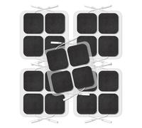 Eieenotee Coussins de Remplacement D'Unité TENS, Coussinets D'Unité TENS 2x2 Pouces 20 Pièces Tampons D'Électrodes Auto-Adhésifs Réutilisables