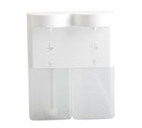 Eieenotee Distributeur de Savon Double Automatique à Capteur de 300 ML, Recharge USB, 3 Niveaux Réglables, Mural pour Salle de Bain, Sortie de Mousse + Sortie de Mousse