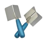 Eieenotee Ensemble D'Outils D'Angle 2 Pièces, Couteau D'Angle Intérieur et Couteau D'Angle Extérieur avec Poignée Souple, Coin de Maçonnerie pour Plâtre