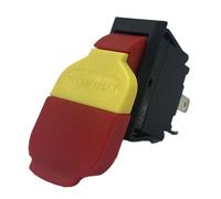 Eieenotee Interrupteur à Bouton-Poussoir Électromagnétique à 4 Broches 125/250 V Interrupteurs à Clé Marche/Arrêt Interrupteurs Bipolaires à un Seul Jet HY18